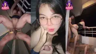 คลิปหลุด OnlyFans rjzkuta สาวสวยหุ่นอวบ ยืนกระแทกริมระเบียงโรงแรม วิวดี โก่งตอกรัว เสียบสด ชักแตกใส่หน้า