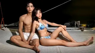 คลิปหลุดโอลี่แฟน น้องนัท ผัวพามาเที่ยวดูพลุ nutkatihom